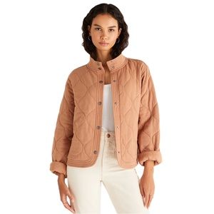 Z Supply Camel Quilted Puffer Jacket